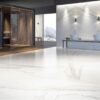 Calacatta Aragon Polished Marble Effect Porcelain Tile - Image 2