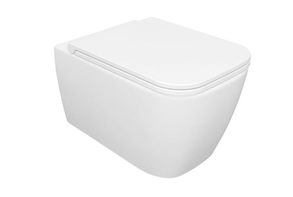 Quadra Wall Hung WC with Soft-Close Seat - products quadra wall hung wc cream 2