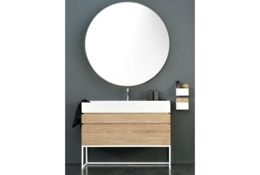 Lima Oak Freestanding Vanity Unit 900mm - products 58013 oak lima bathroom cabinet 2 drawers