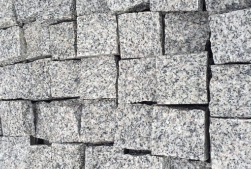 Silver-Grey Granite Paving Setts - products grey granite setts 100x100x40 60mm