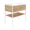 Santiago Oak Freestanding Vanity Unit 900mm - Image 2