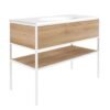 Santiago Oak Freestanding Vanity Unit 1200mm - Image 2
