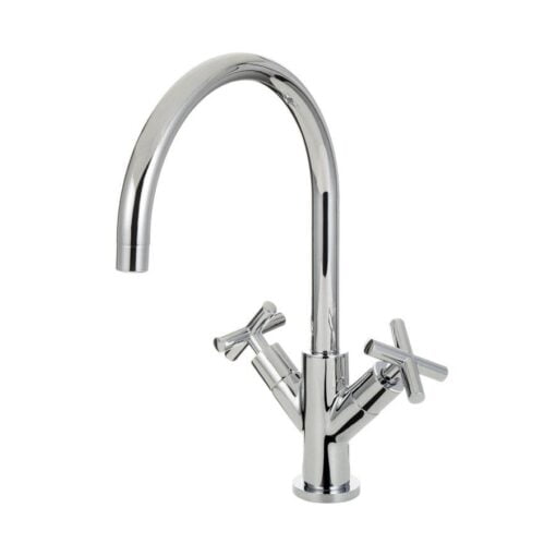 Chrome two-handle mixer tap - products kcca101ch chrome two