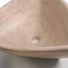 Premium Cream Triangular Travertine Basin - Image 2