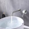 XL Vision - Neo Wall Mounted Single Basin Mixer Brushed Stainless Steel - Basin Bath Kitchen MIxer XN7S 1 73