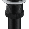 XL Vision Matt Black Basin Pop Up Waste Overflow Slotted - Image 3
