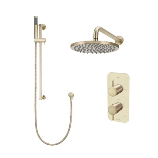 XL Vision Neo Brushed Gold PVD Concealed Thermostatic Shower Set - Gold 1