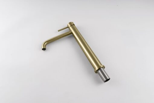 XL Vision Neo Brushed Gold PVD Tall Basin Mixer - Neo Tall Basin Mixer PVD Brush Gold scaled