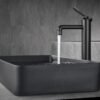 XL Vision Pro Matt Black Tall Basin Mixer - Image 3