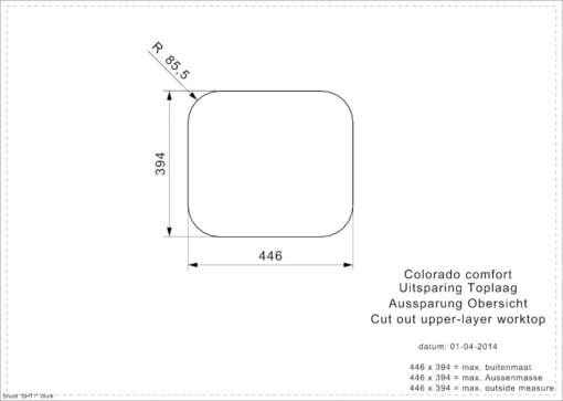 Colorado Comfort undermount kitchen sink - Reginox Colorado R254195 2
