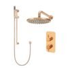 XL Vision Neo Brushed Rose Gold PVD Concealed Thermostatic Shower Set - Image 3