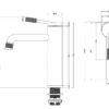XL Vision Pro Matt Black Basin Mixer - Image 2