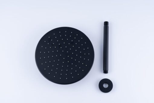 XL Vision Neo Matt Black Concealed Thermostatic Shower Set - Shower Head Set scaled