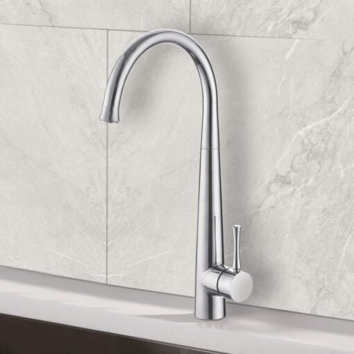 XL Vision - Teo Kitchen Mixer Tap Brushed Stainless Steel - Teo Kitchen Mixer Stainless Steel scaled