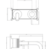 Wall Mounted Single Basin Mixer