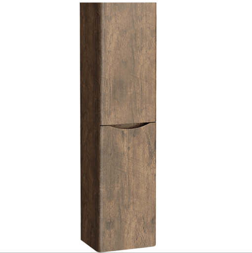Nyx Dark Wood Tall Wall Storage Unit - Tall Unit Dark Wood