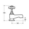Margam Chrome Bath/Basin Mixer - Image 4