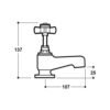 Margam Chrome Bath/Basin Mixer - Image 3