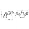 Margam Chrome Lever Basin Mixer - Image 3
