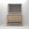 XL Vision - Cleon Solid Oak Vanity Unit with 2 Drawers 1200mm - 1200 FS A