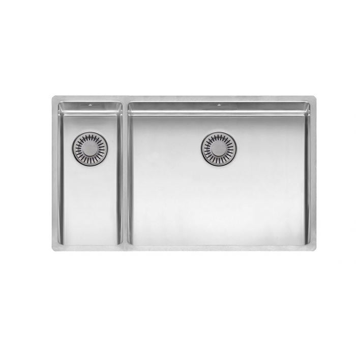 Kent Kitchen Sink 180x400mm+500x400mm Stainless Steel -