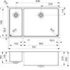 Kent Kitchen Sink 180x400mm+500x400mm Stainless Steel - Image 2
