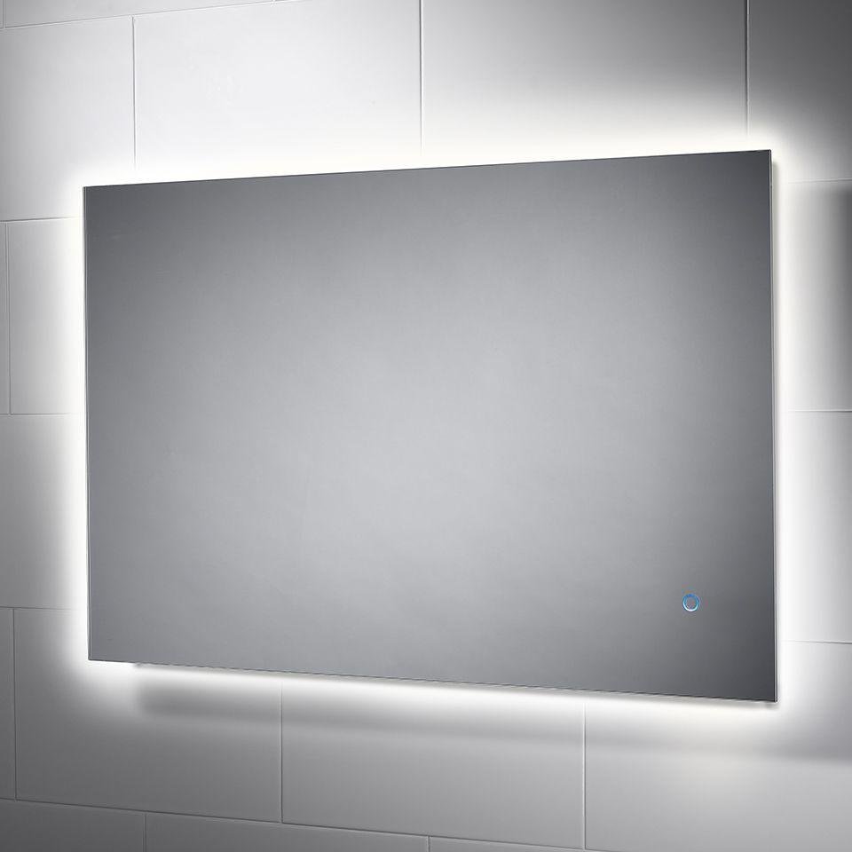 Rectangular Backlit LED Mirror with Touch Switch 900 x 600mm - Backlit LED Mirror with Touch Switch 900mm x 600mm