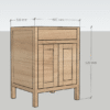 XL Vision Ida Freestanding Vanity Unit - Image 4