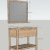 XL Vision Cleon Freestanding Vanity Unit - Image 3