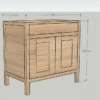 XL Vision Ida Freestanding Vanity Unit - Image 3