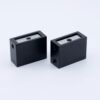 XL Vision Matt Black Corner Shower Door Application Set - Image 5