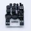 XL Vision Matt Black Corner Shower Door Application Set - Image 10