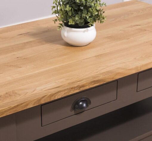 Marvin Coffee Table - coffee table with 2 drawers 120x65x45cm oak top 2
