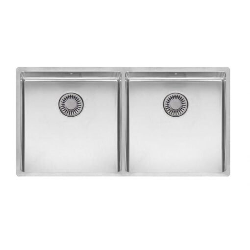 Kent Kitchen Sink 400x400mm+400x400mm Stainless Steel - stainless steel 400x400 1