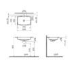 Undercounter Rectangular Basin 600mm - Image 2