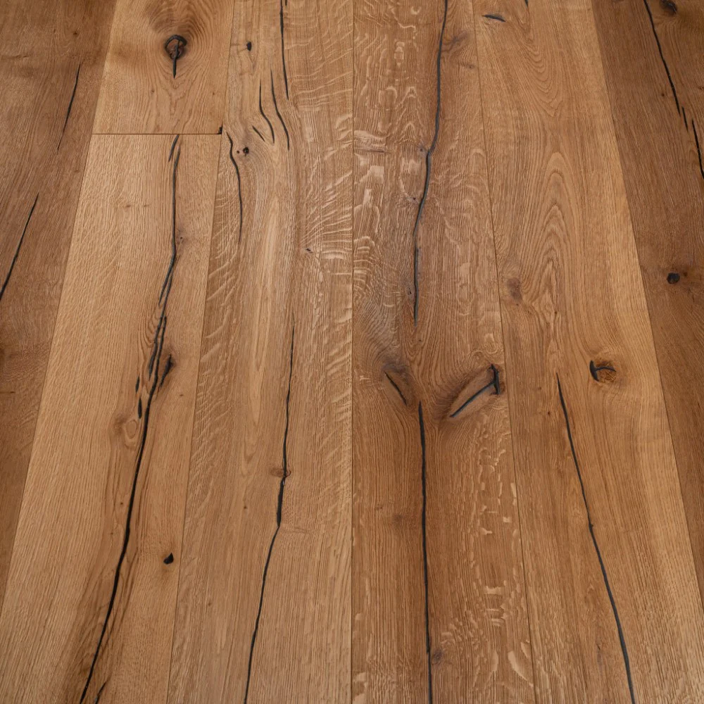 Natural look stylish wood flooring layed vertically
