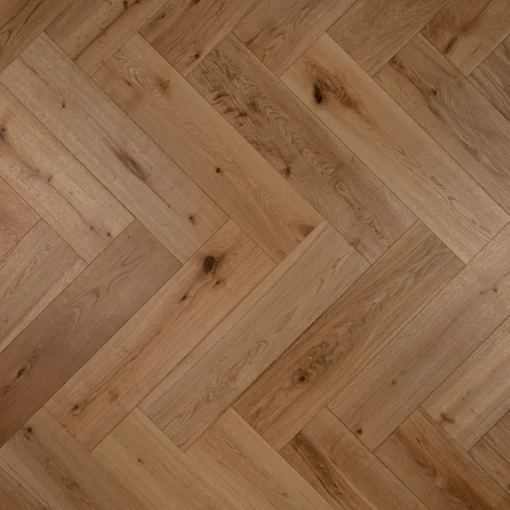 Herringbone Engineered Oak Wood Flooring - Herringbone Brushed Matt Lacquered 2