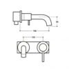 Neo Chrome Wall Mounted Single Basin Mixer - Image 3