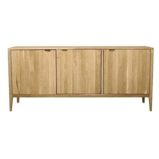 oak sideboard with gold handles