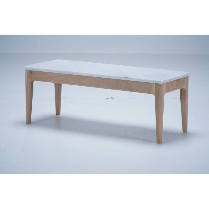 Don-Oak Coffee Table with Marble Top - Don Oak Mable Table 2