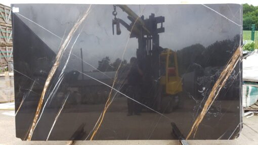 Sahara Noir Polished Marble Slab - Image 2