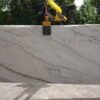 White Macubas Honed Marble Slab - Image 3