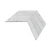 Carrara C Honed & Polished Marble Chevron Mosaic Tile - Image 2