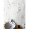 Statuario Honed Marble Brick Tile - Image 2
